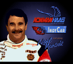 Newman-Hass Indy Car Featuring Nigel Mansell Title Screen